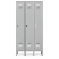 Locker Metálico para Oficina 3 Puertas Individuales VERTEX