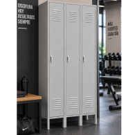 Locker Metálico para Oficina 3 Puertas Individuales VERTEX