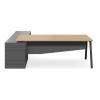 Escritorio Ejecutivo VERTEX | Mueble para Oficina con Credenza Lateral