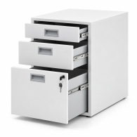 Archivero Metálico VERTEX 3 Gavetas | Mueble para Oficina con Llave
