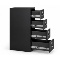 Archivero Metálico TITAN 4 Gavetas | Mueble para Oficina con Llave