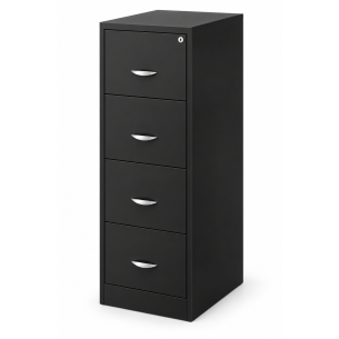 Archivero Metálico FORTIS 4 Gavetas | Mueble para Oficina con Llave