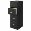 Archivero Metálico FORTIS 4 Gavetas | Mueble para Oficina con Llave