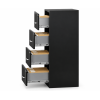 Archivero Metálico FORTIS 4 Gavetas | Mueble para Oficina con Llave