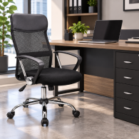 Silla Ejecutiva APER | Silla de Oficina Ergonómica con Respaldo de Malla
