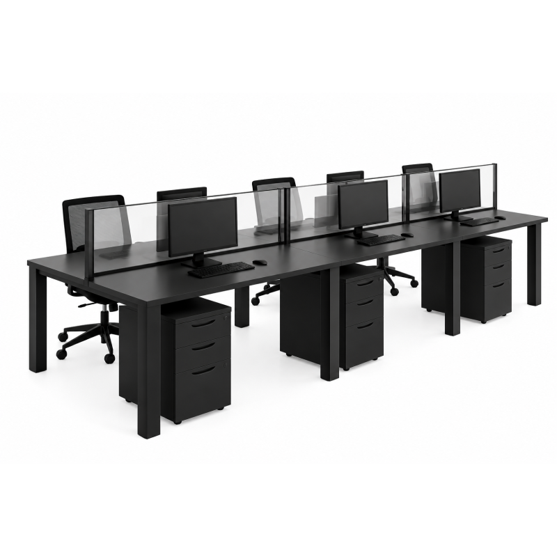 Estación de Trabajo para Oficina BLACK BUSINESS - Inicio - Muebles de oficina de alta calidad al mejor precio 